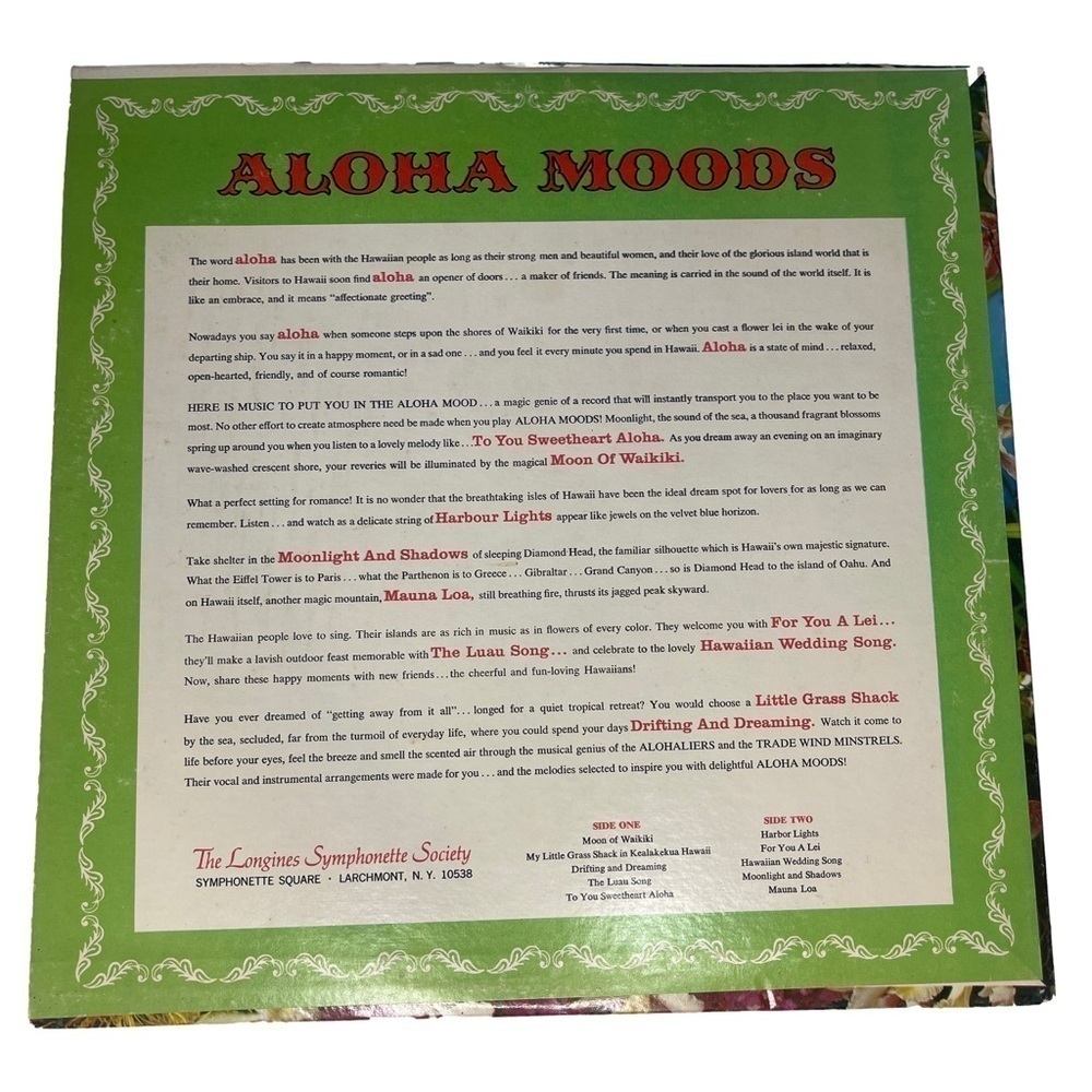 The Longines Symphonette Society: Aloha Moods & Tiny Bubbles Hawaiian Favorites - Picture 3 of 11